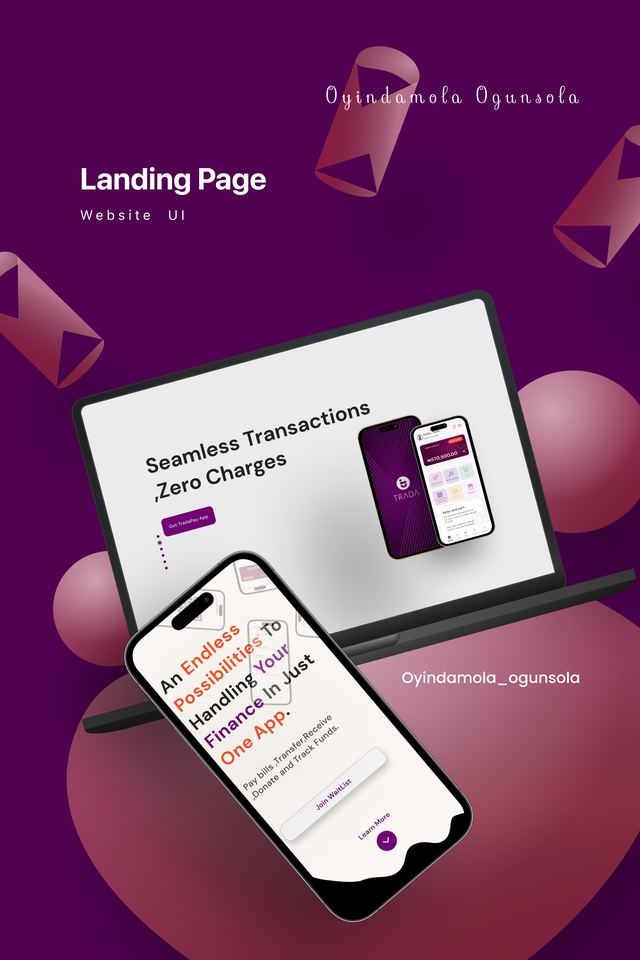UI design work sample