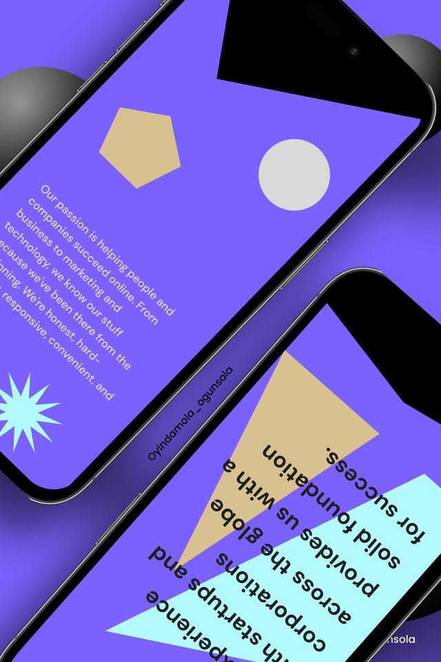 UI design work sample