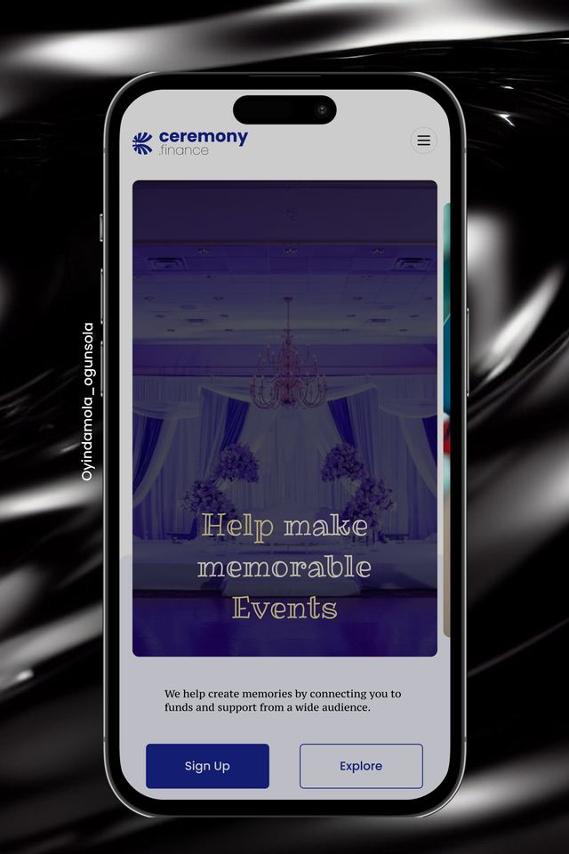 UI design work sample