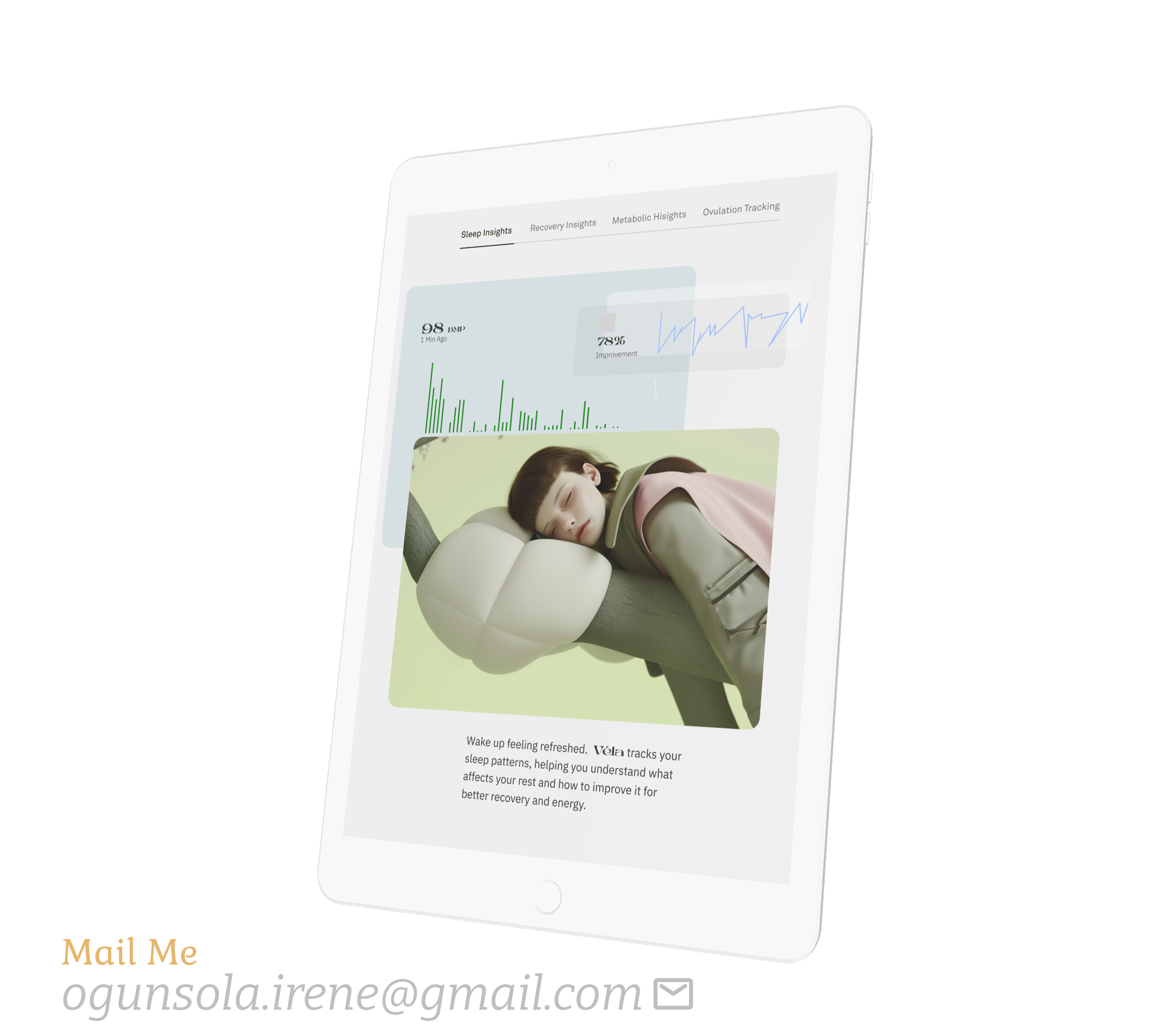 UI design work sample